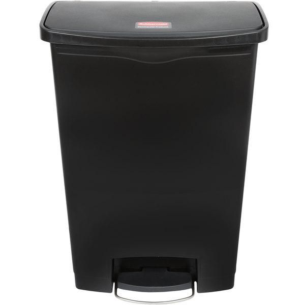 Rubbermaid Step-on keskeny pedálos szemetes- fekete- 90L