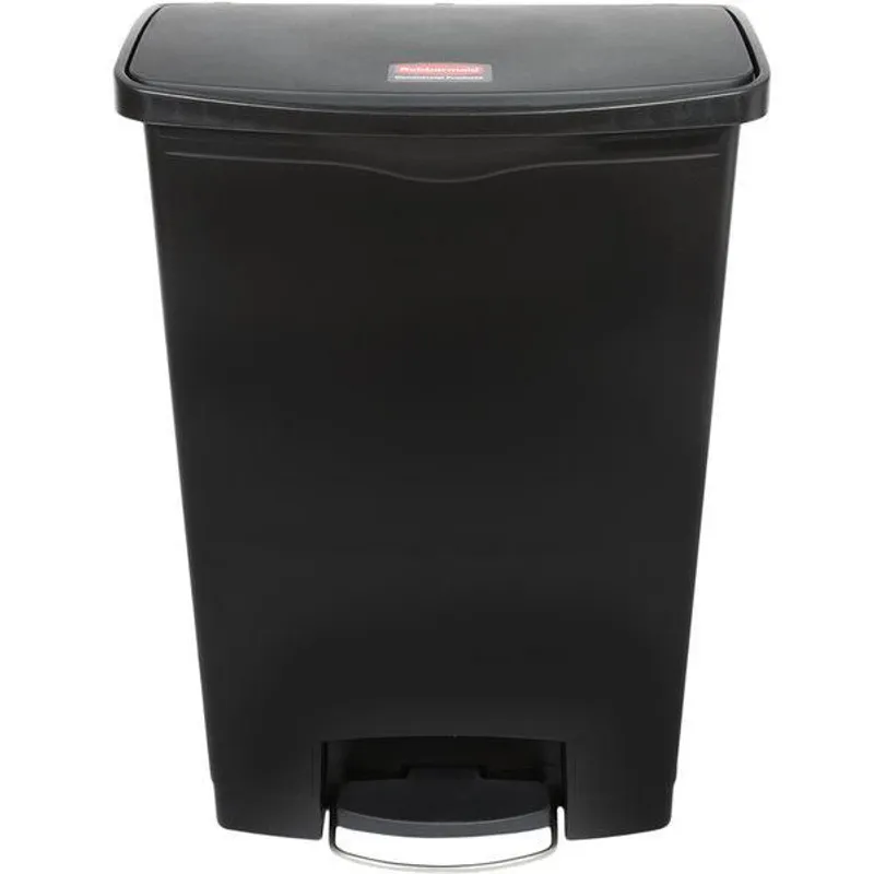 Rubbermaid Step-on keskeny pedálos szemetes- fekete- 90L
