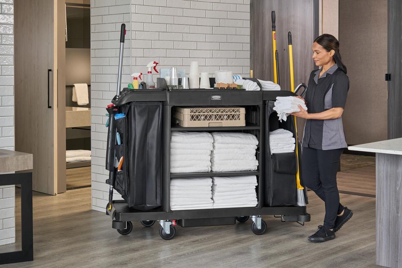 Rubbermaid nagy méretű szállodai kocsi