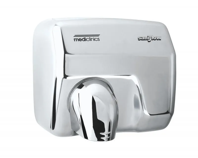 Mediclinics saniflow automata kézszárító- rozsdamentes acél-fényes