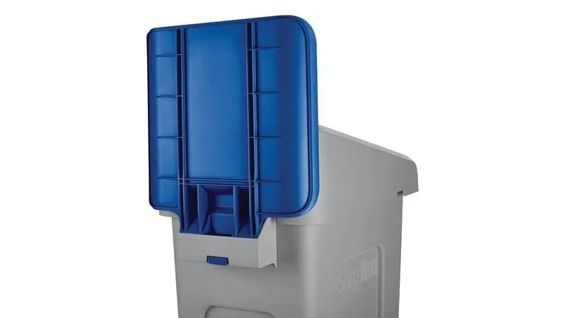 Rubbermaid információs tábla Slim Jim szelektív szetthez-kék