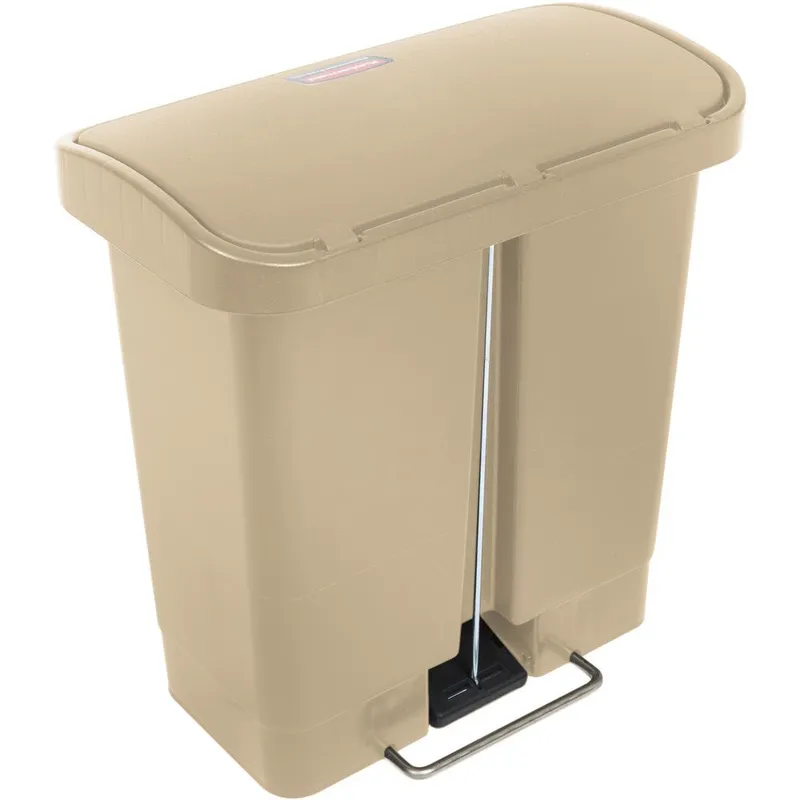 Rubbermaid Step-On keskeny pedálos szemetes kuka-15L-bézs