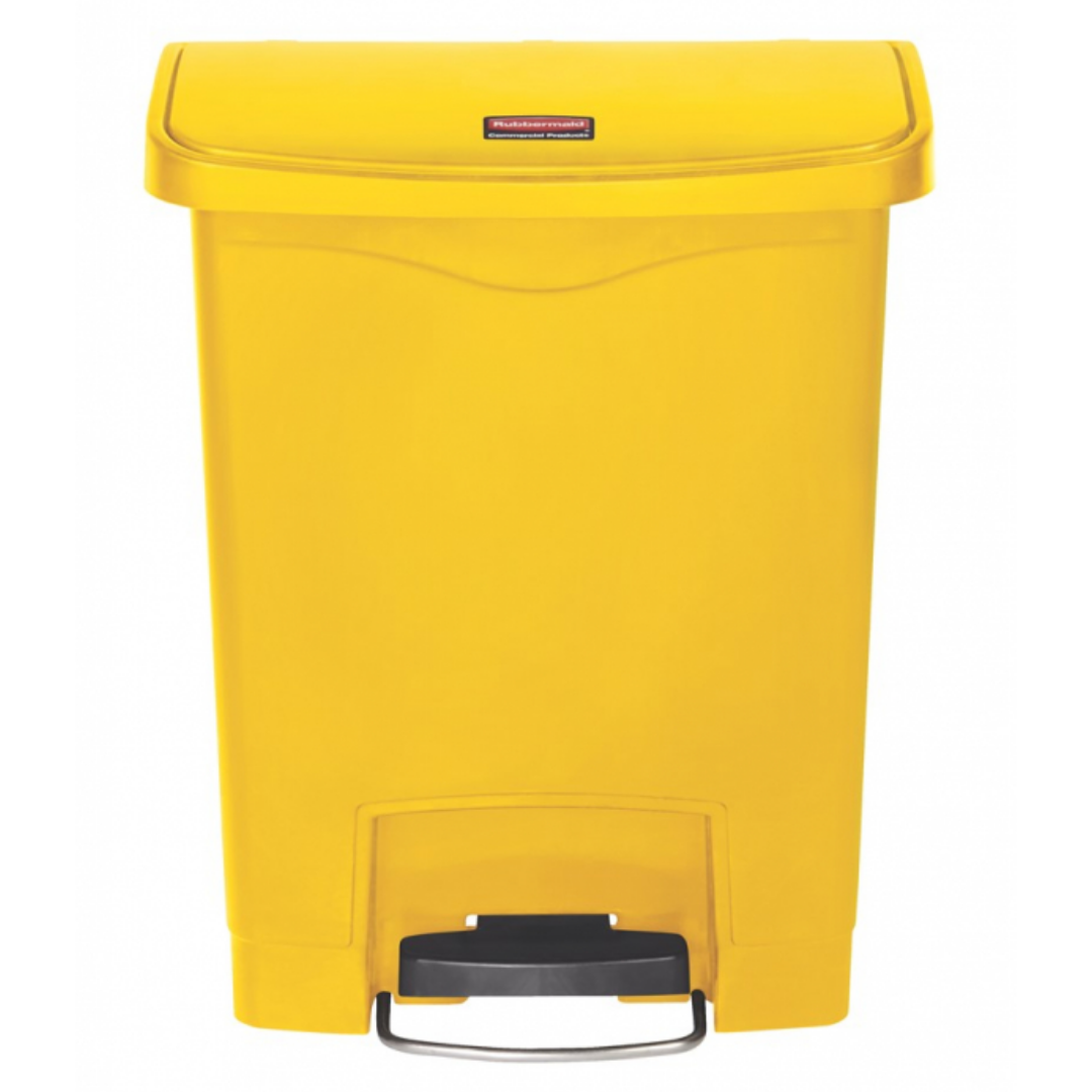 Rubbermaid Step-On keskeny pedálos szemetes kuka-sárga-30L