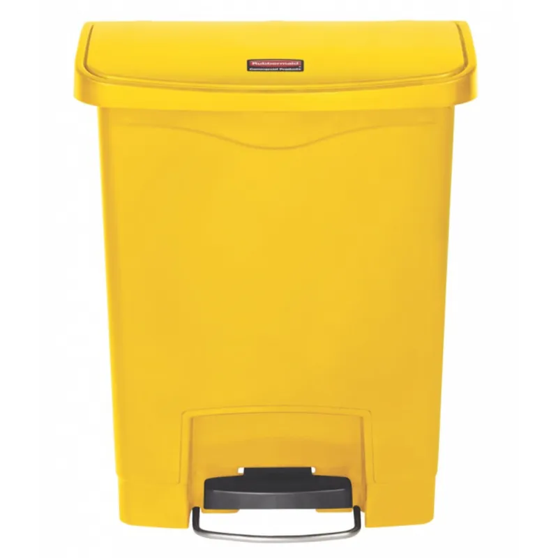Rubbermaid Step-On keskeny pedálos szemetes kuka-sárga-30L