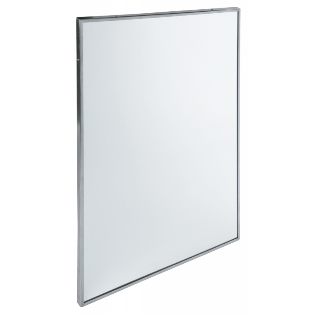 Mediclinics fix tükör rozsdamentes acél kerettel-80x60cm- szálcsiszolt