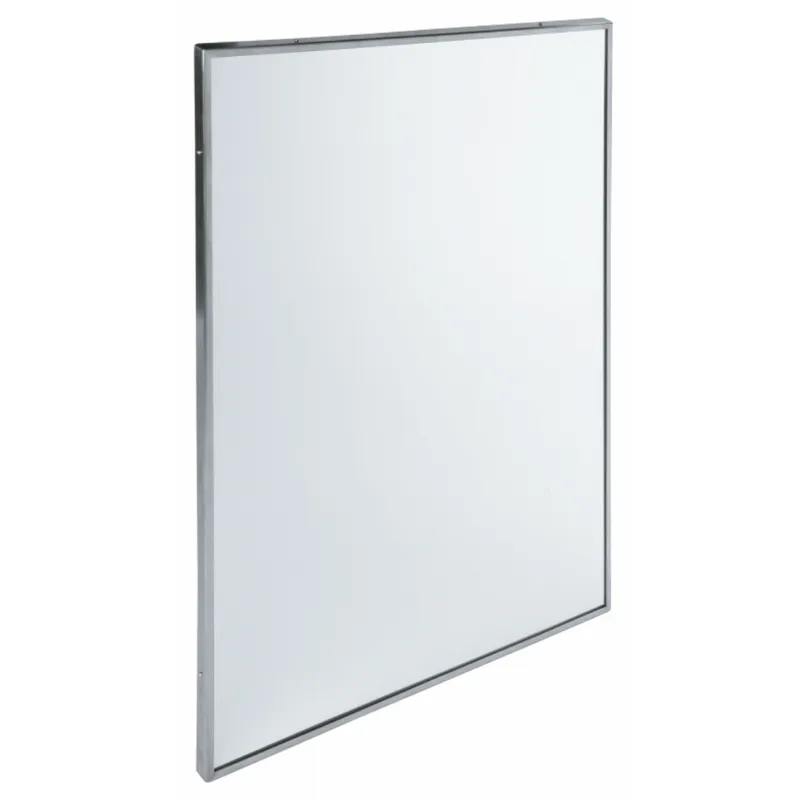 Mediclinics fix tükör rozsdamentes acél kerettel-80x60cm- szálcsiszolt