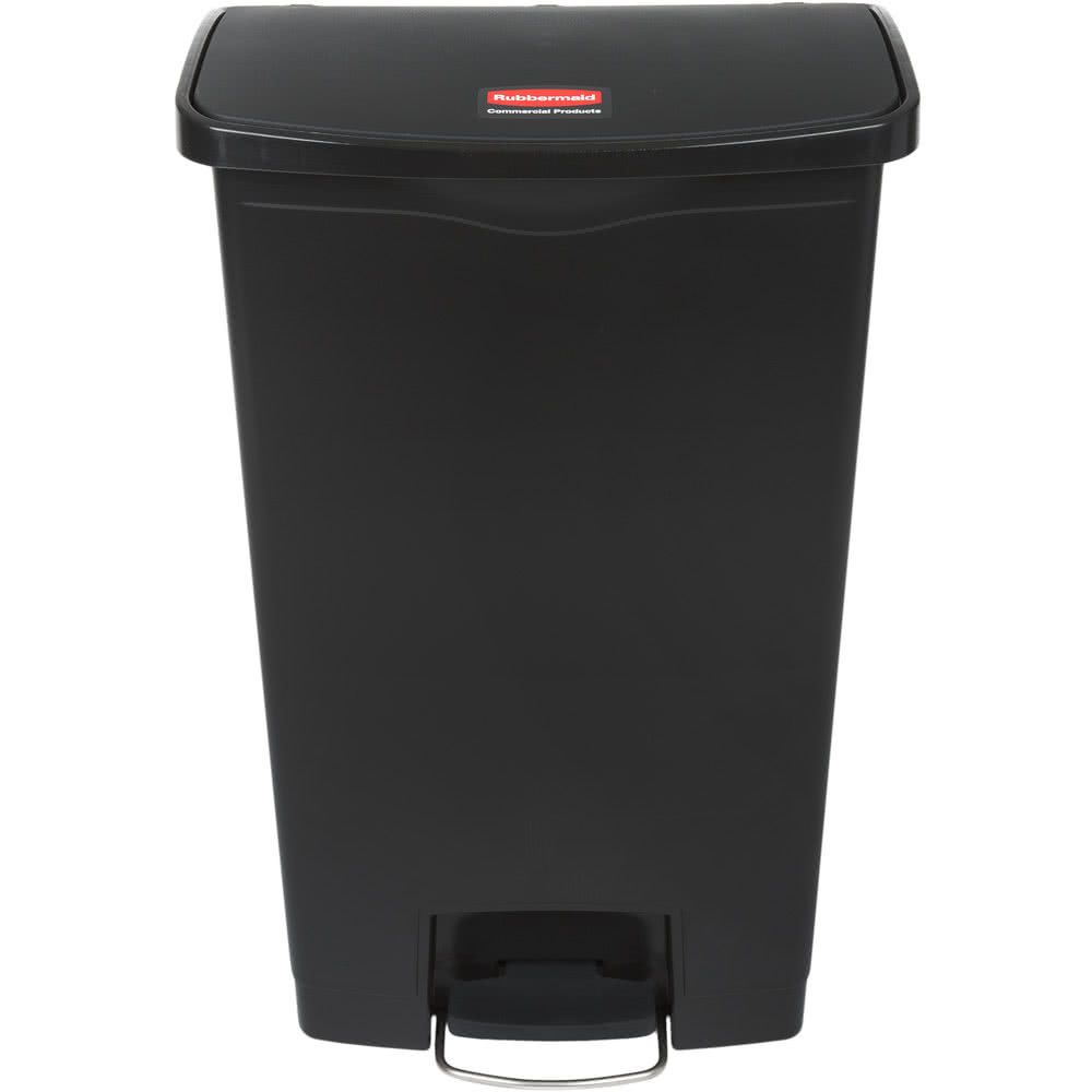 Rubbermaid Step-on keskeny pedálos szemetes kuka- 68L-fekete