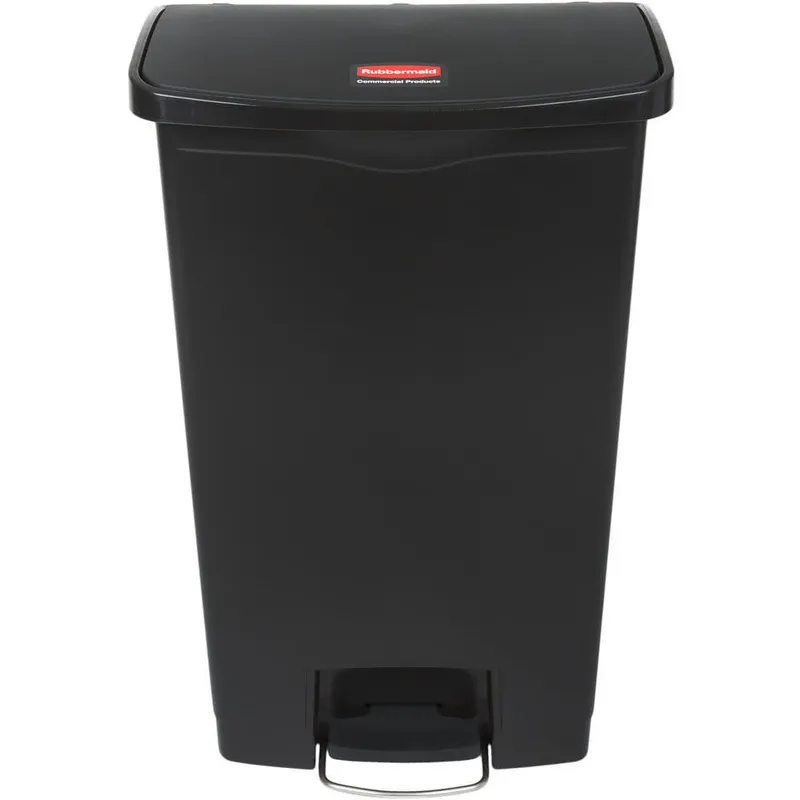 Rubbermaid Step-on keskeny pedálos szemetes kuka- 68L-fekete