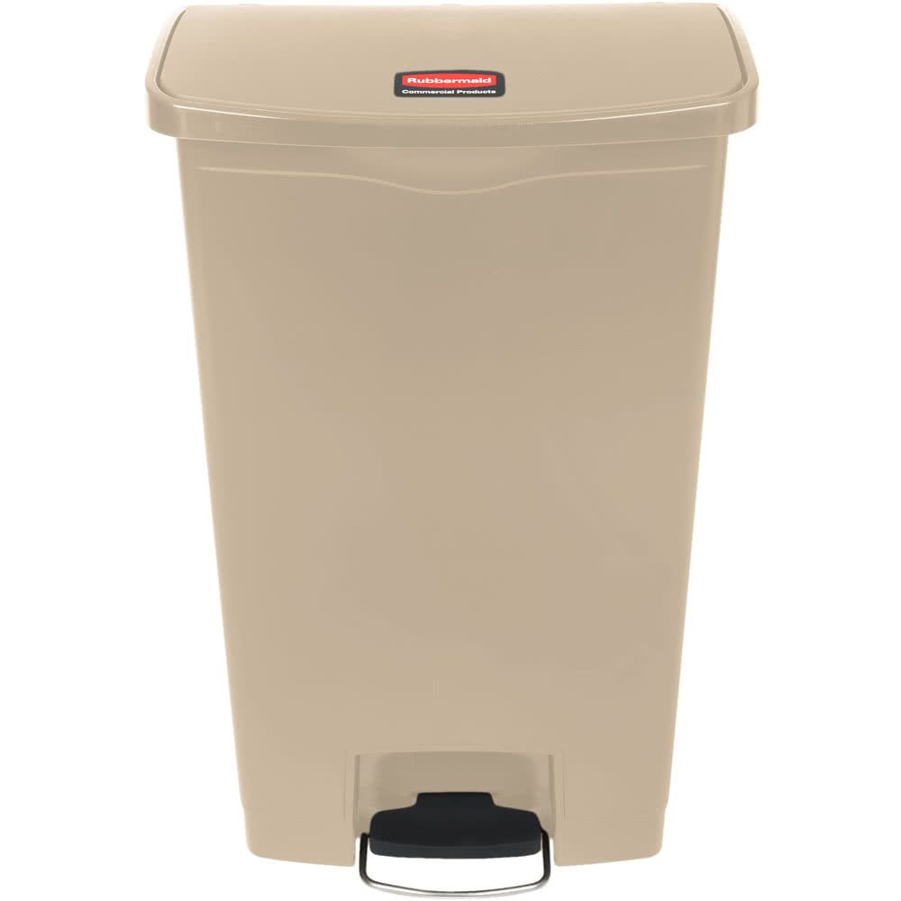 Rubbermaid Step-on keskeny pedálos szemetes kuka- 68L -bézs