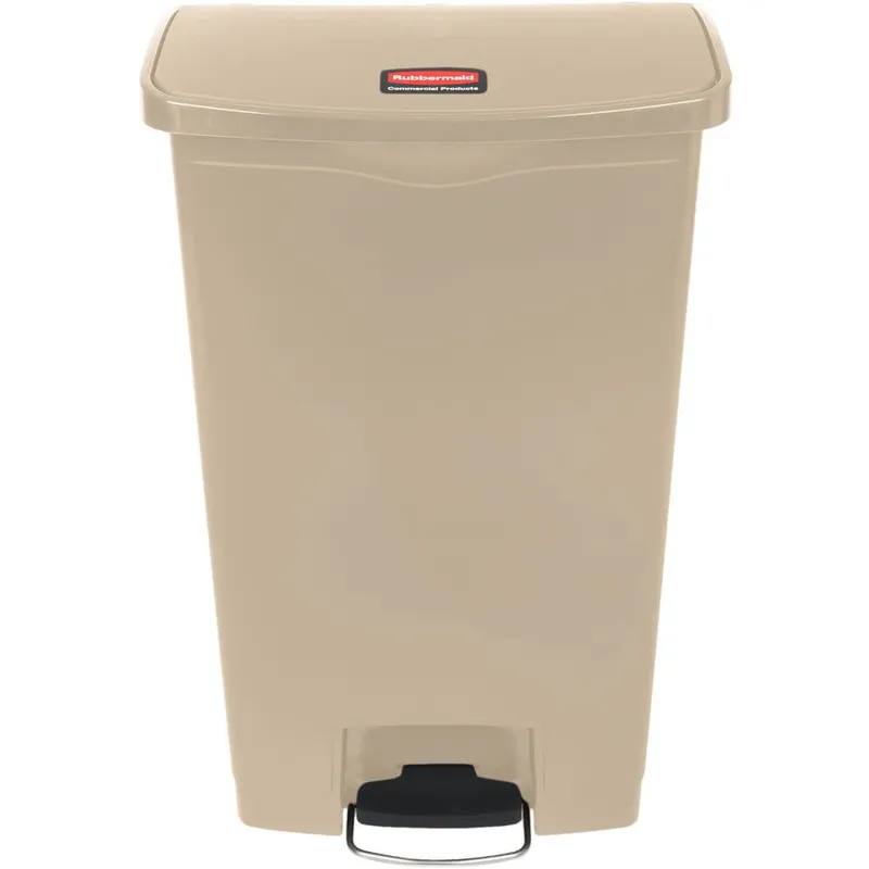 Rubbermaid Step-on keskeny pedálos szemetes kuka- 68L -bézs