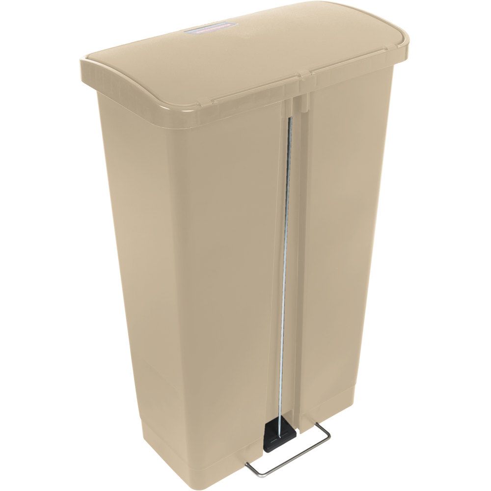 Rubbermaid Step-on keskeny pedálos szemetes kuka- 68L -bézs