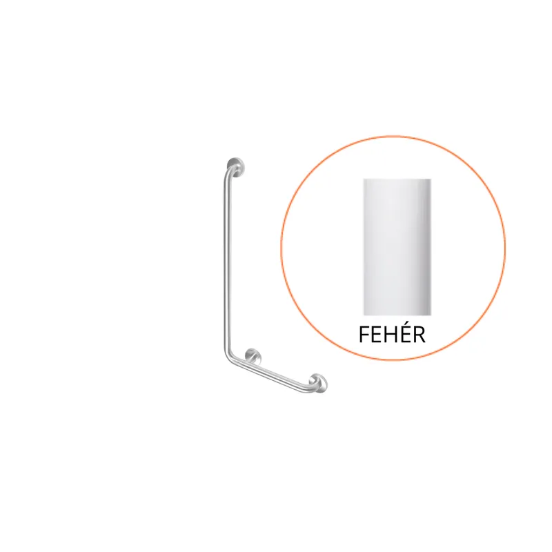 Simex 90 fokban hajlított kapaszkodó FEHÉR -jobb