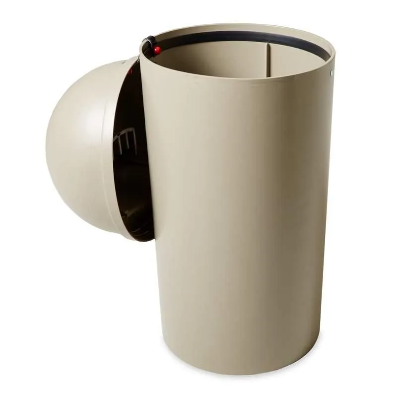 Rubbermaid Marshal-billenőfedeles szemetes-bézs-95l-UV védelemmel