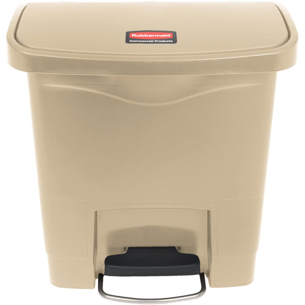 Rubbermaid Step-On keskeny pedálos szemetes kuka-15L-bézs