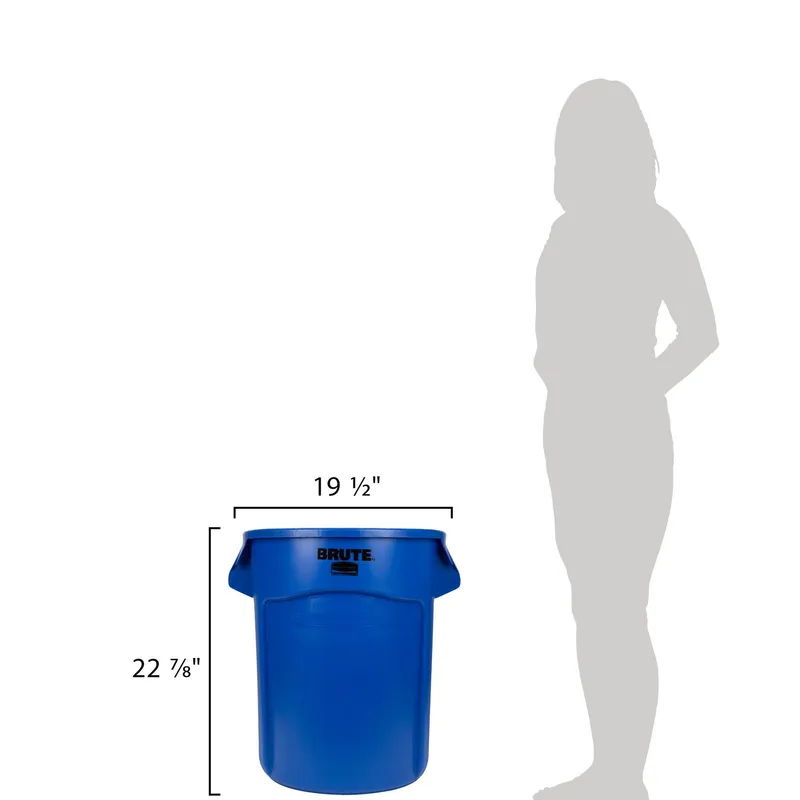 Rubbermaid Brute törhetetlen szemetes 75,7L-kék ( kartonos)