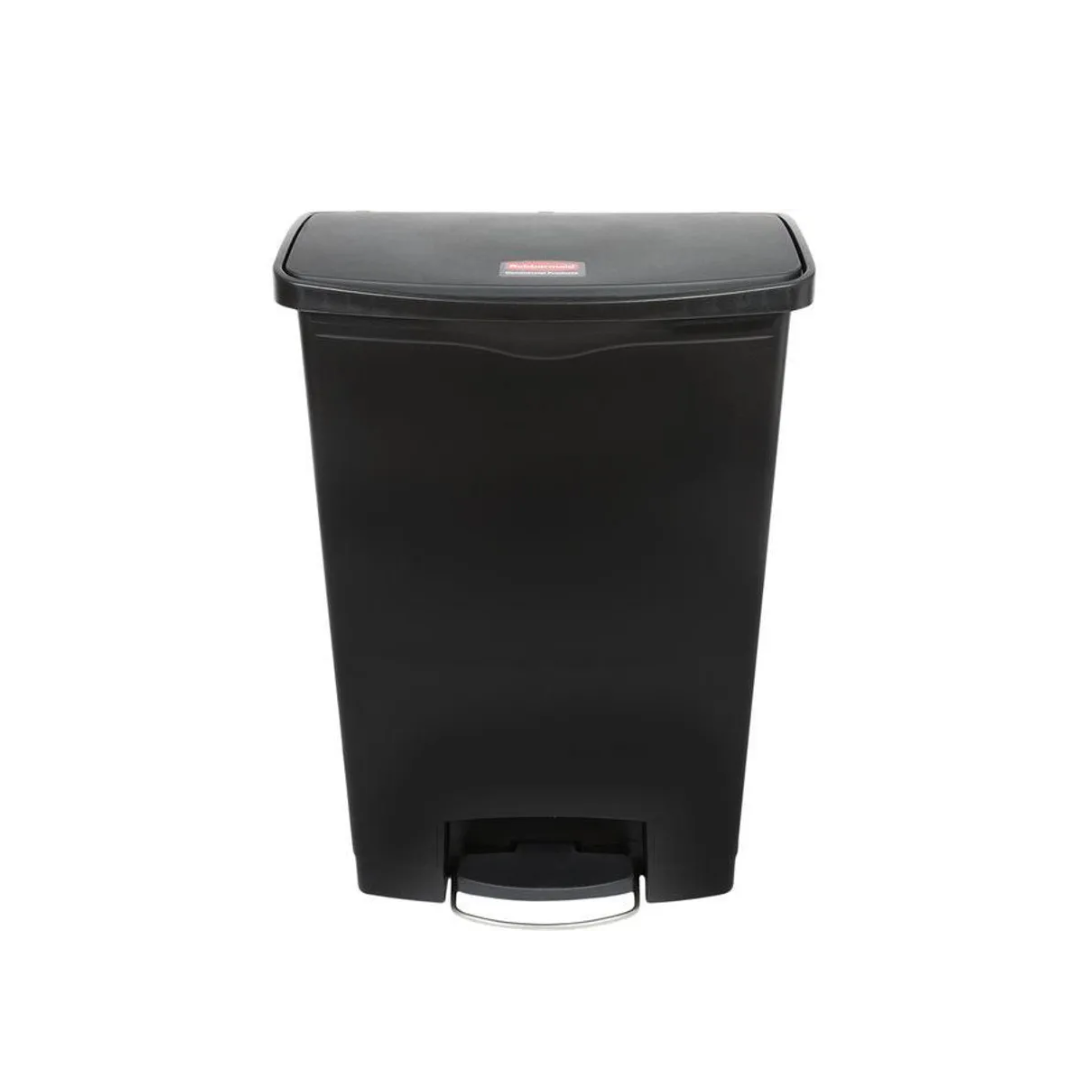 Rubbermaid Step-on keskeny pedálos szemetes- fekete- 90L