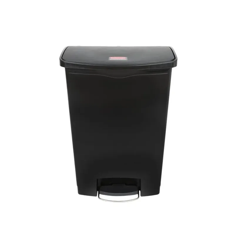 Rubbermaid Step-on keskeny pedálos szemetes- fekete- 90L
