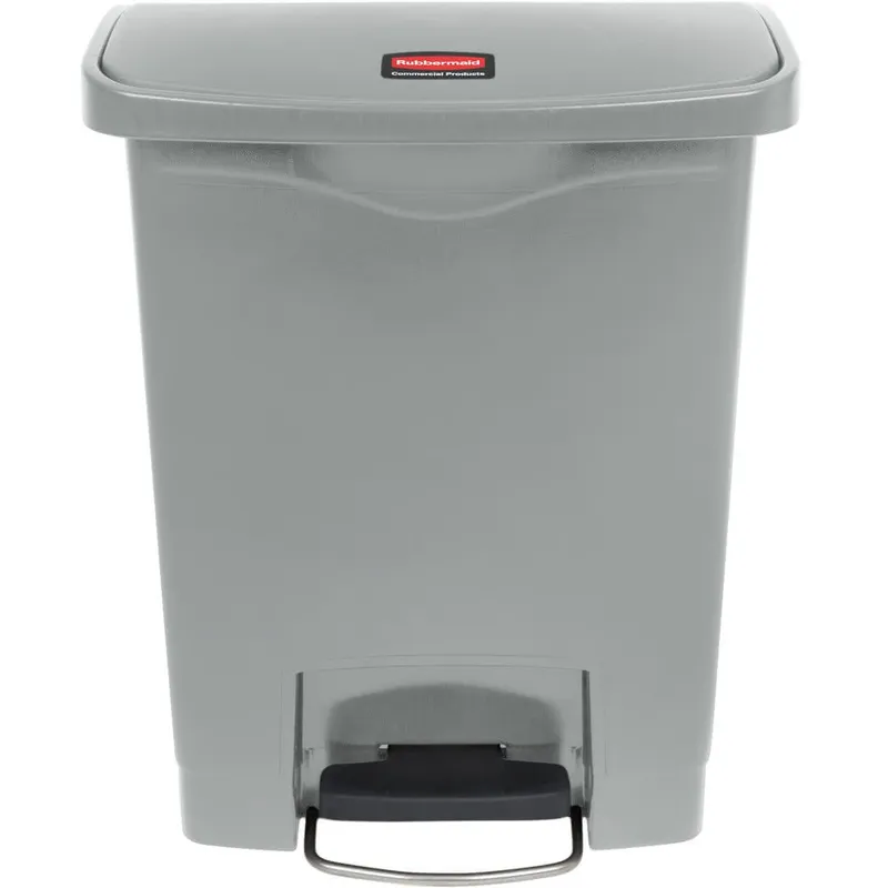 Rubbermaid Step-On keskeny pedálos szemetes kuka-szürke-30 literes