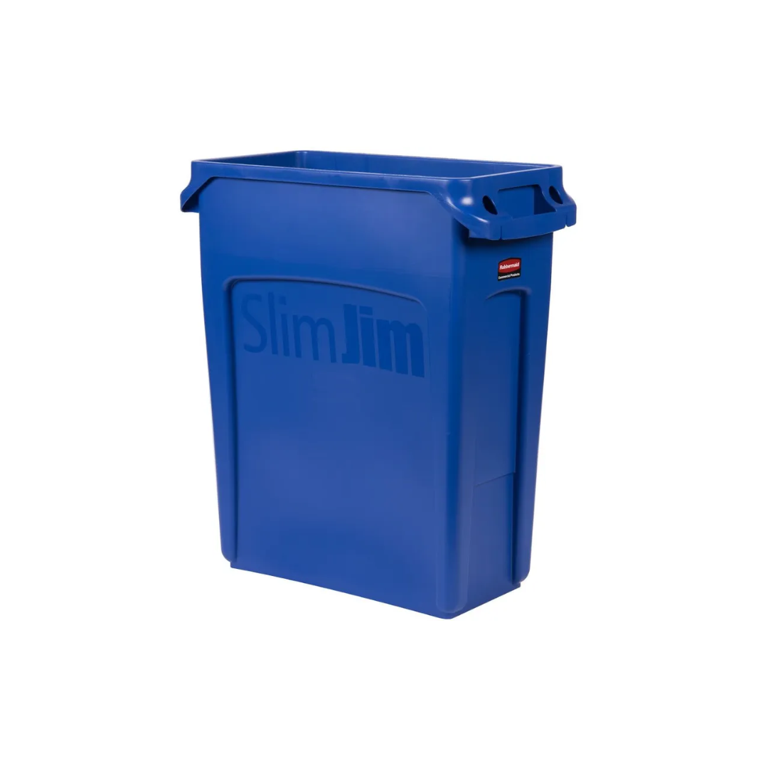Rubbermaid Slim Jim keskeny szemetes kuka 60L-kék ( 4db/karton)