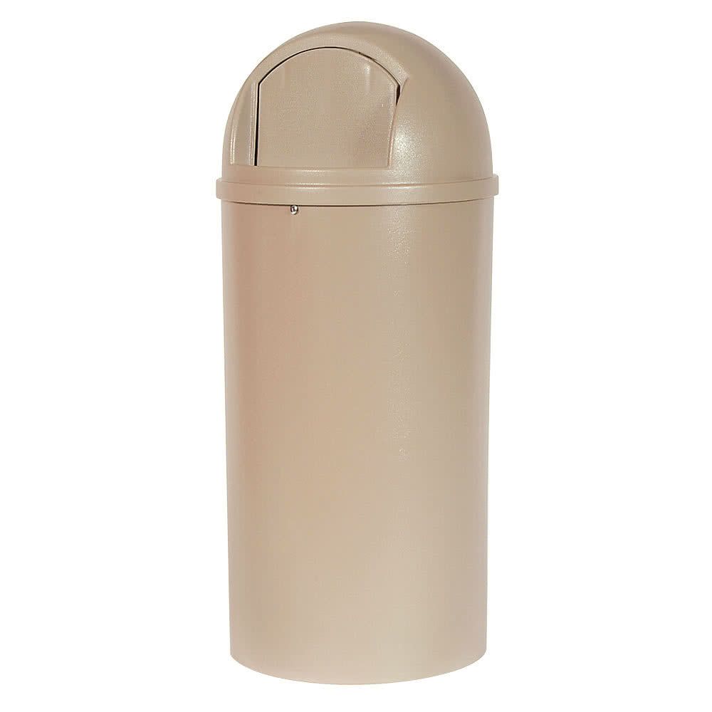 Rubbermaid Marshal-billenőfedeles szemetes-bézs-95l-UV védelemmel