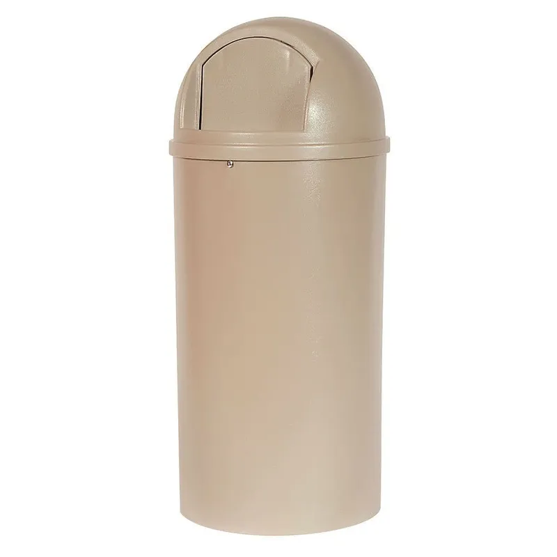 Rubbermaid Marshal-billenőfedeles szemetes-bézs-95l-UV védelemmel