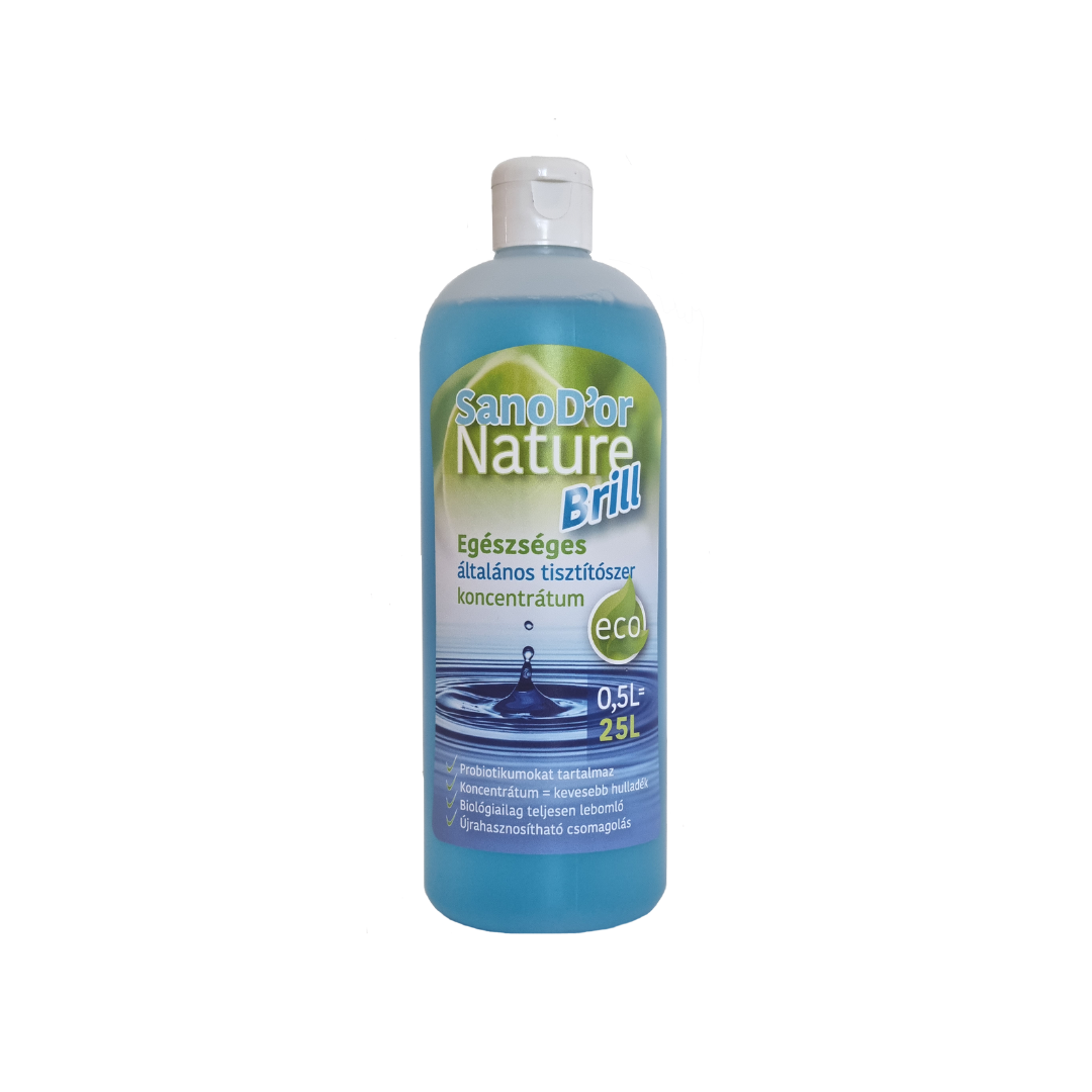 SanoD’or Nature Brill- Egészséges Általános Tisztítószer Koncentrátum- 0,5 liter
