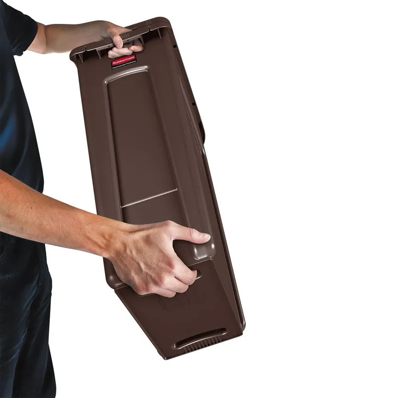 Rubbermaid slim jim szemetes kuka- 87 literes-barna
