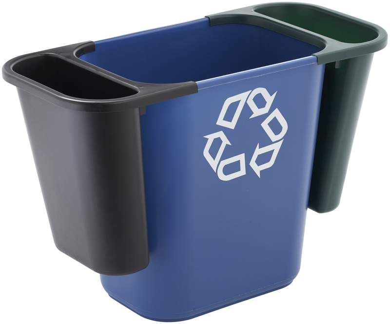 Rubbermaid 26,6 literes szelektív jellel ellátott műanyag szemetes kuka