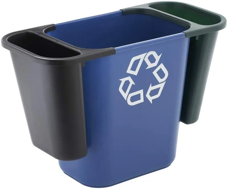 Rubbermaid 26,6 literes szelektív jellel ellátott műanyag szemetes kuka