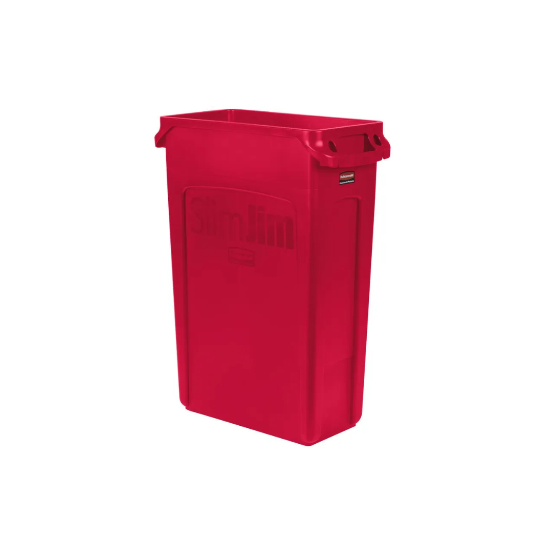 Rubbermaid Slim Jim szemetes kuka- 87 literes-piros