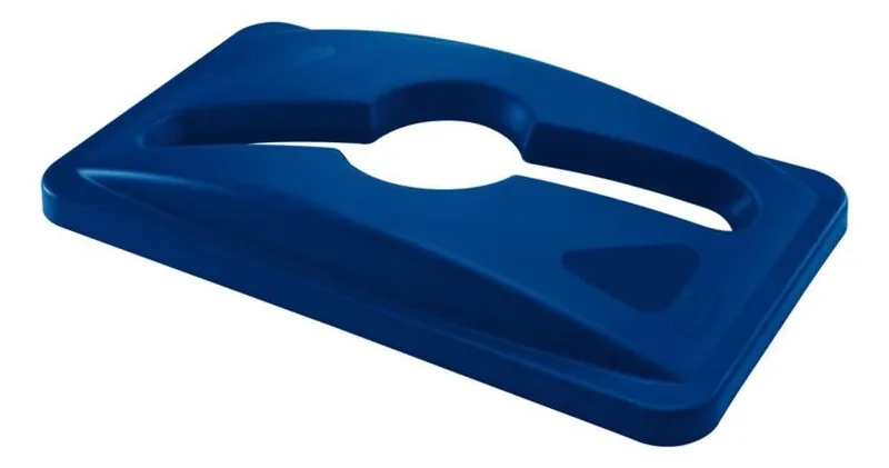 Rubbermaid Slim Jim szemetes kuka tető- két féle bedobónyílással- kék