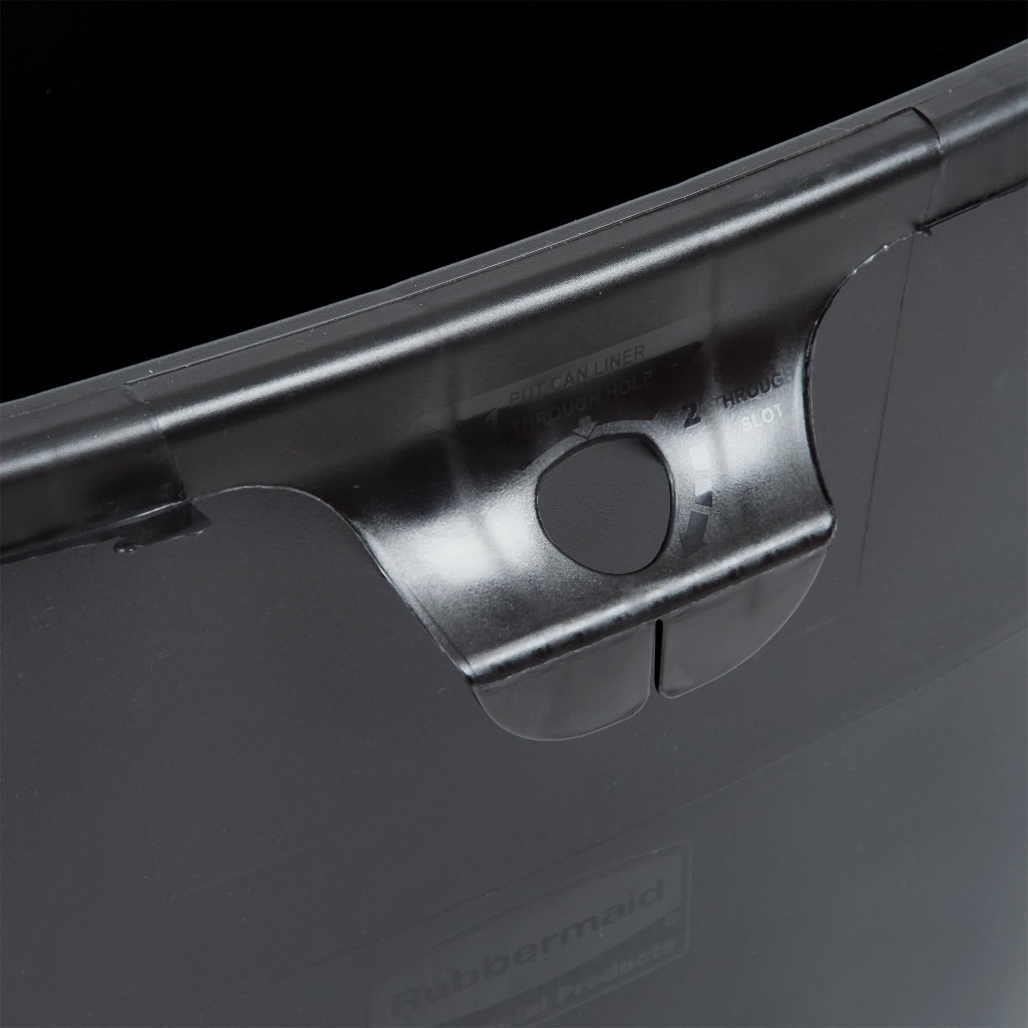 Rubbermaid Irodai szemetes  87L, fekete 