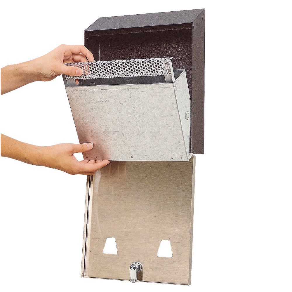 Rubbermaid fali cigaretta csikkgyűjtő-fekete ezüst