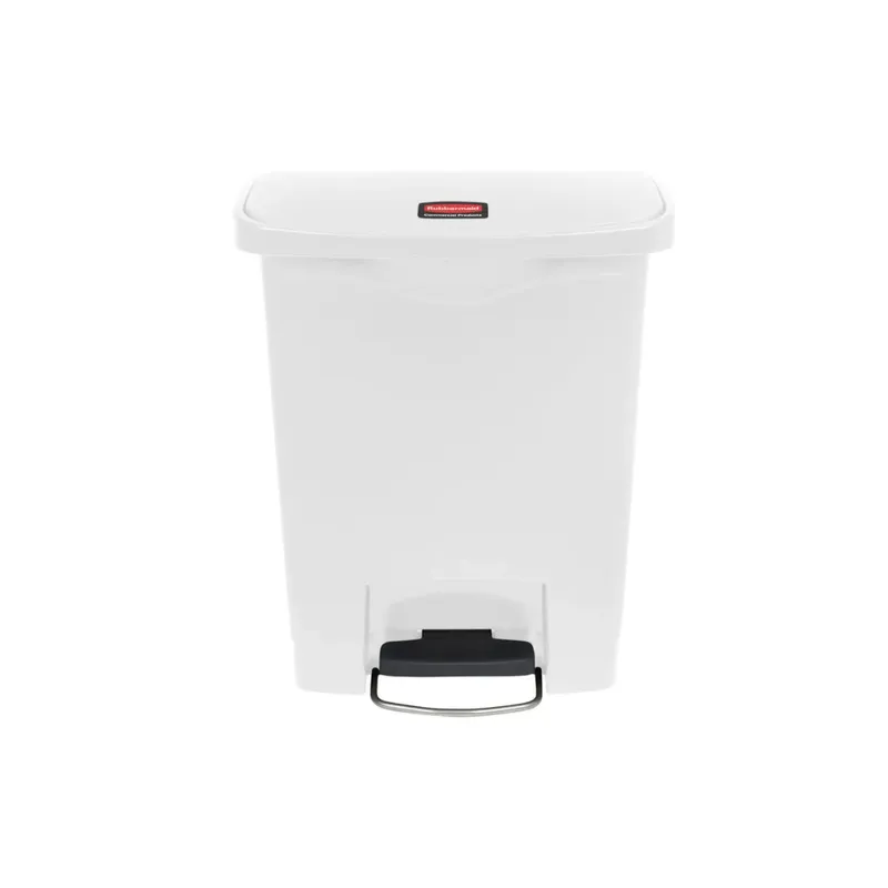 Rubbermaid Step-On keskeny pedálos szemetes kuka-fehér-30L