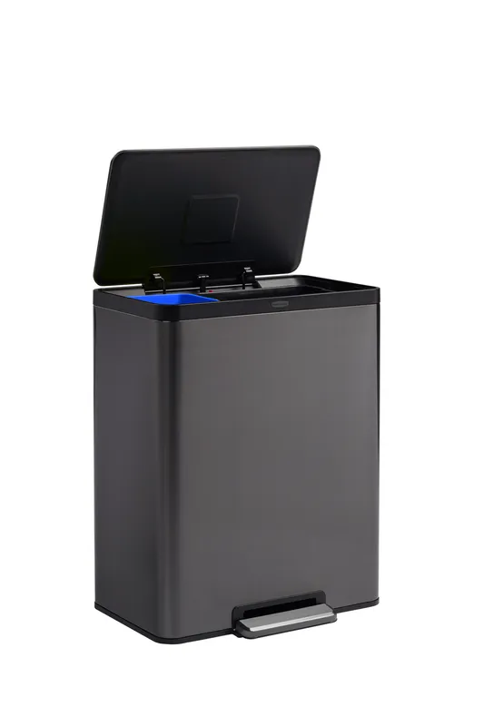 Rubbermaid Elite step-on rozsdamentes acél szemetes - 60L