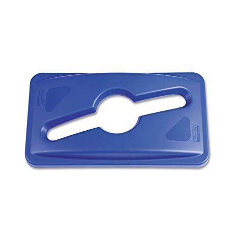 Rubbermaid Slim Jim szemetes kuka tető- két féle bedobónyílással- kék