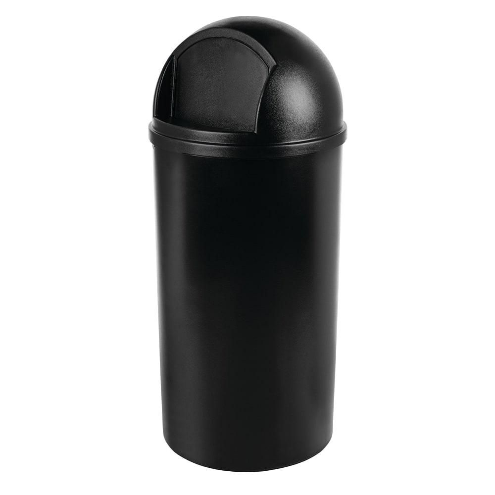 Rubbermaid Marshal-billenőfedeles szemetes-fekete-95l- UV védelemmel