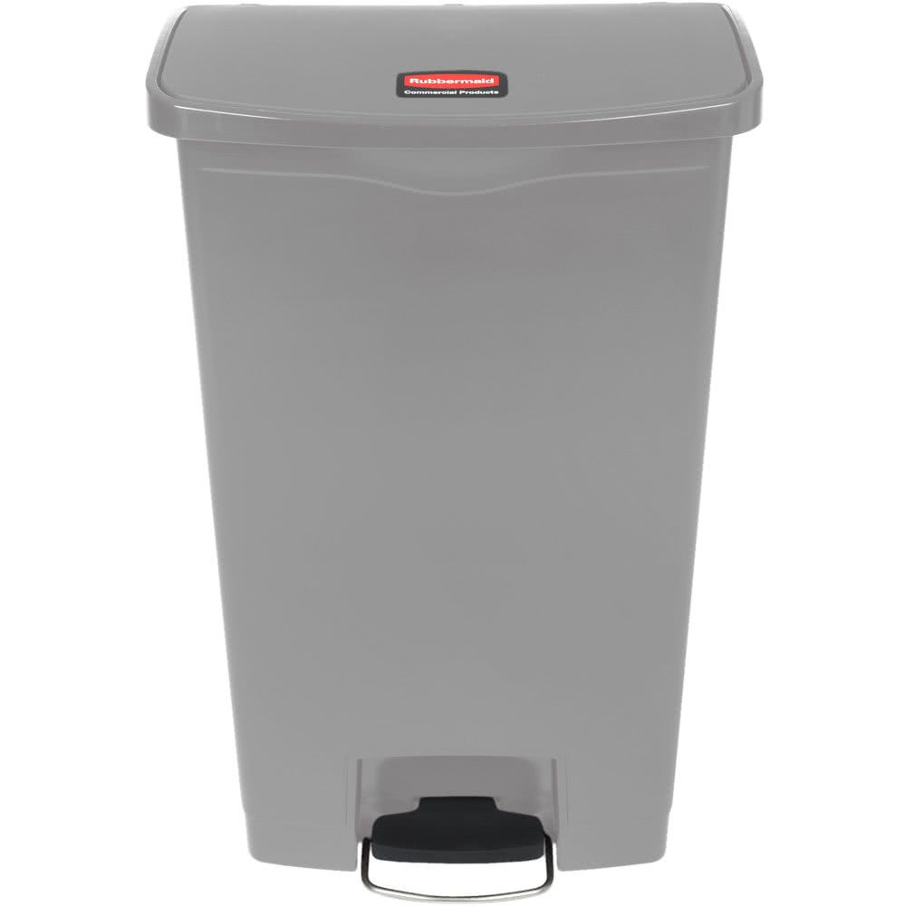 Rubbermaid Step-on keskeny pedálos szemetes kuka-szürke- 68L