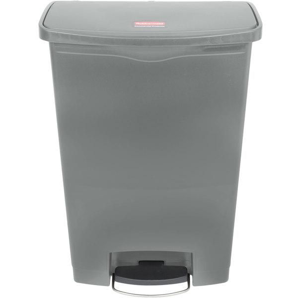Rubbermaid Step-on keskeny pedálos szemetes kuka- szürke 90L