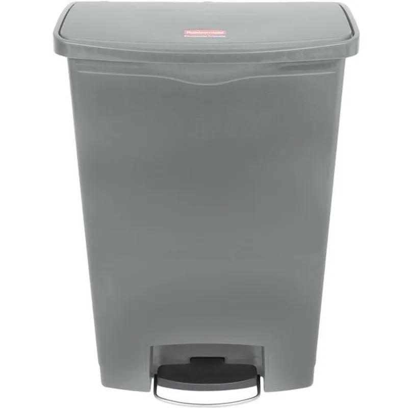 Rubbermaid Step-on keskeny pedálos szemetes kuka- szürke 90L