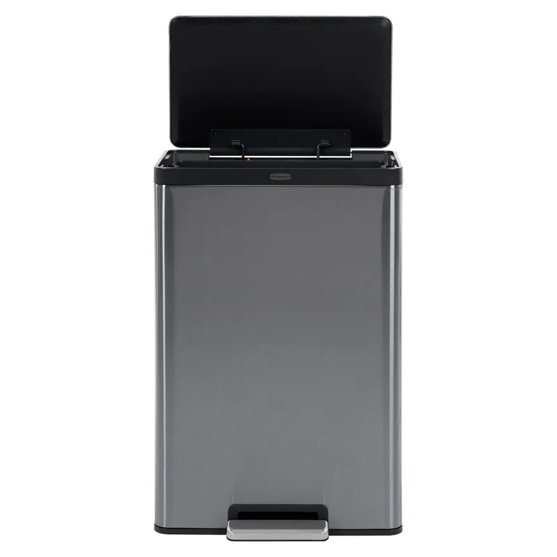 Rubbermaid Elite step-on rozsdamentes acél szemetes - 45L