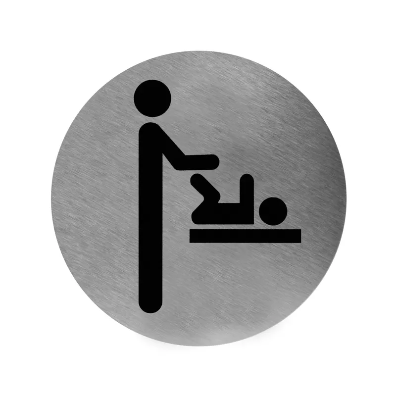 Pelenkázó helyiség piktogram kör alakú