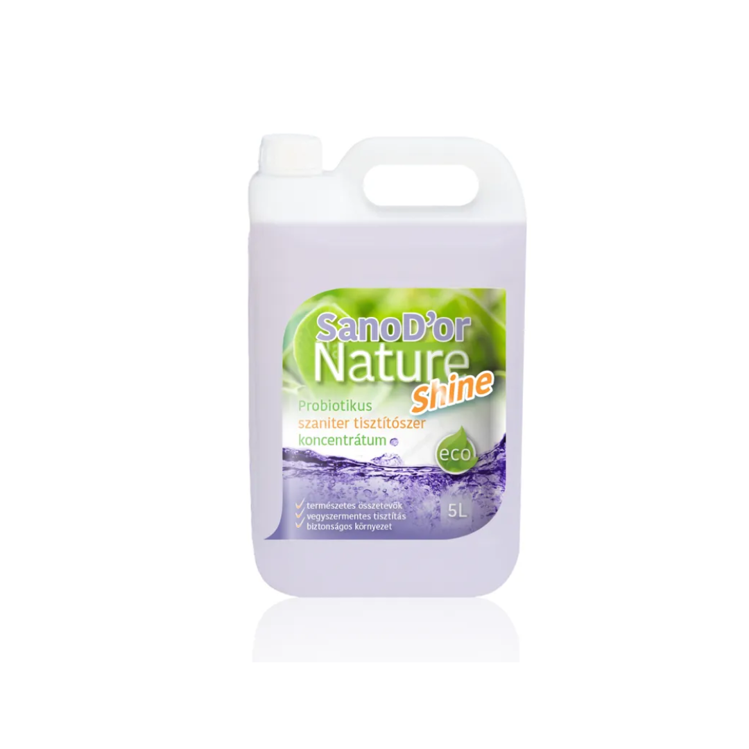 SanoD’or Nature Shine Egészséges Fürdőszoba (Szaniter) Tisztítószer Koncentrátum – 5 liter