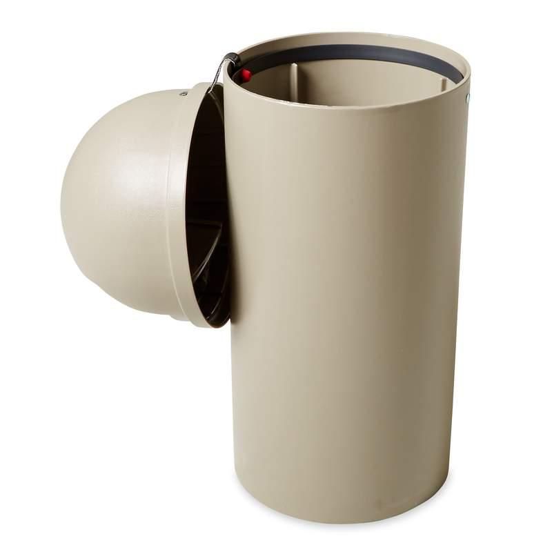 Rubbermaid Marshal- billenőfedeles szemetes- UV védelemmel-bézs-56,8 l
