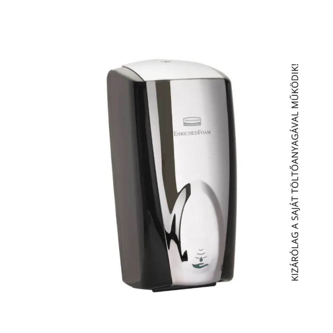 Rubbermaid 1,1L-es automata hab fertőtlenítő adagoló/szappan adagoló króm-fekete