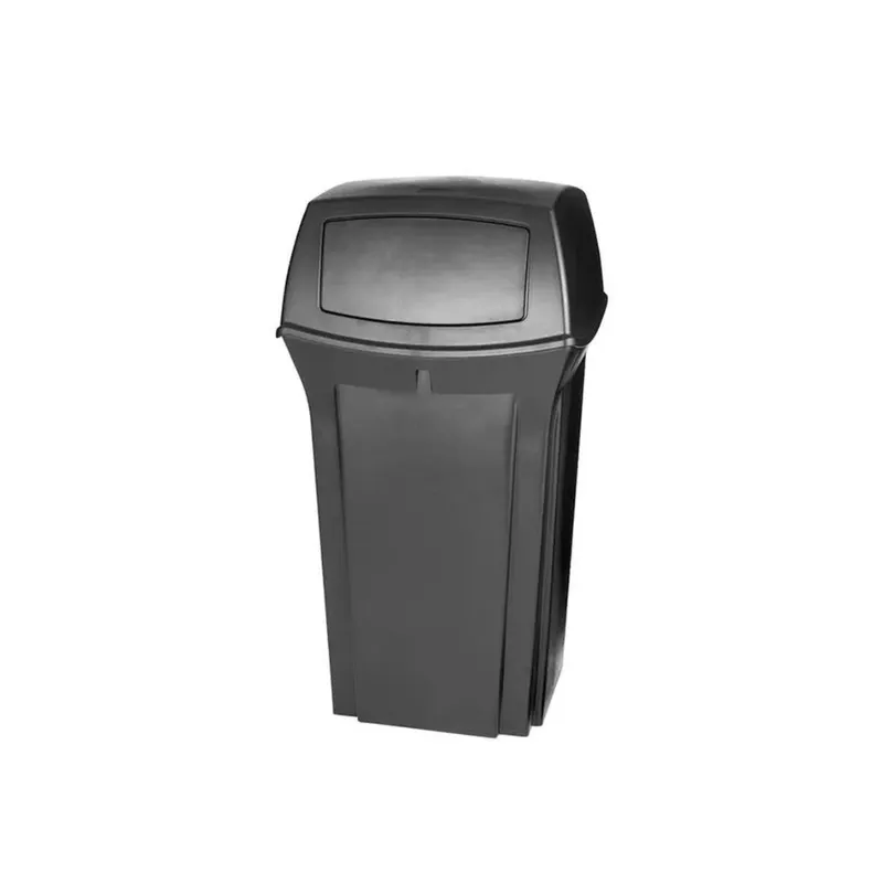 Rubbermaid Ranger kültéri szemetes, zárt-fekete-132,5L