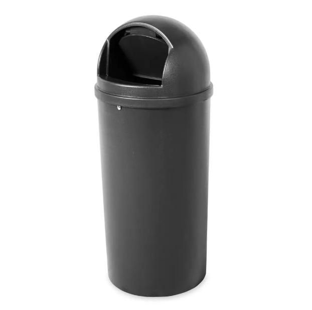 Rubbermaid Marshal-billenőfedeles szemetes-UV álló-fekete-56,8L