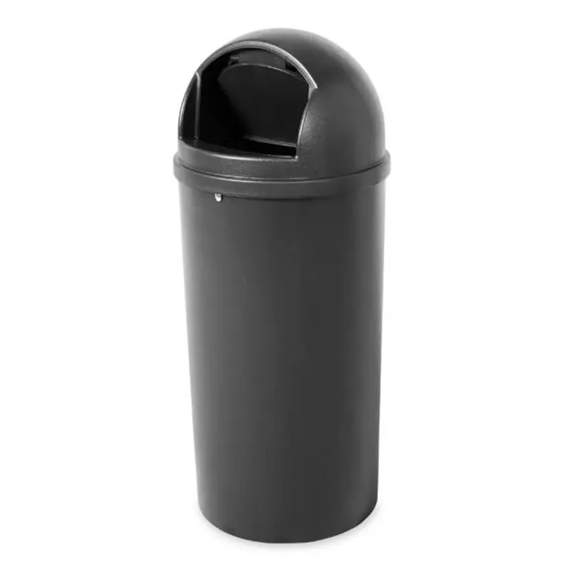 Rubbermaid Marshal-billenőfedeles szemetes-UV álló-fekete-56,8L