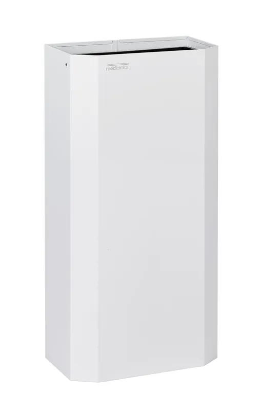 Mediclinics fali acél szemetes, nyitott-fehér-40 L