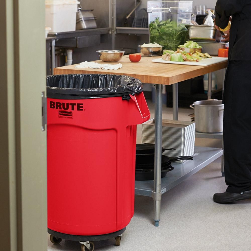 Rubbermaid Brute törhetetlen szemetes konténer- 166,5 literes-piros
